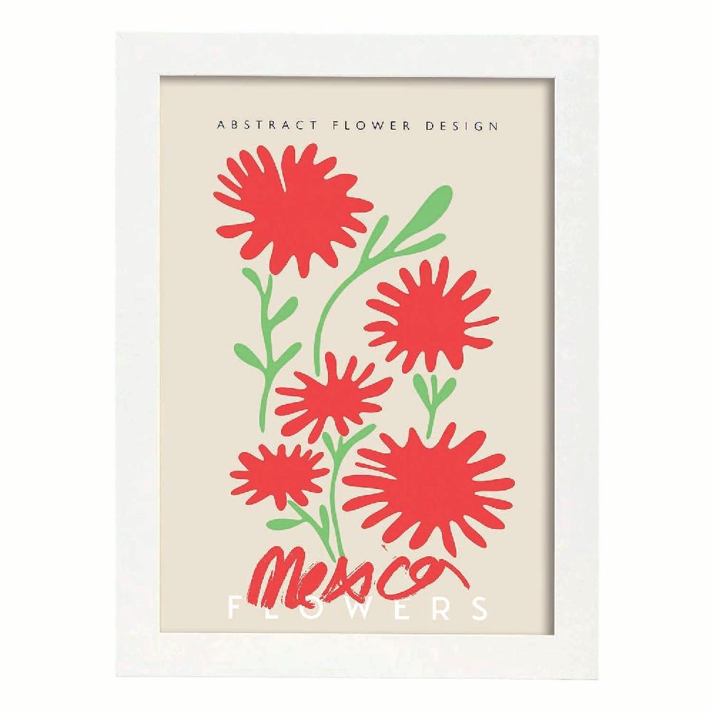 Nacnic Lamina Artística De Flor Abstracta México