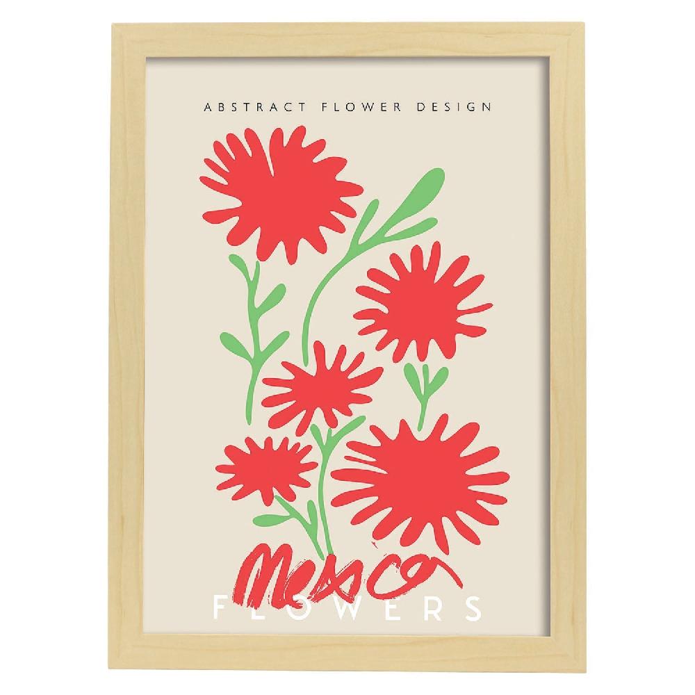 Nacnic Lamina Artística De Flor Abstracta México