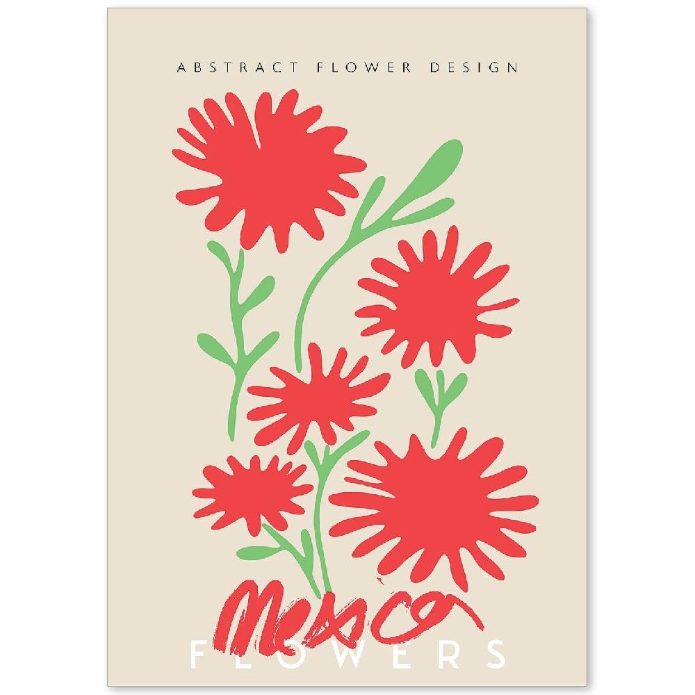 nacnic Lamina artística de flor abstracta México