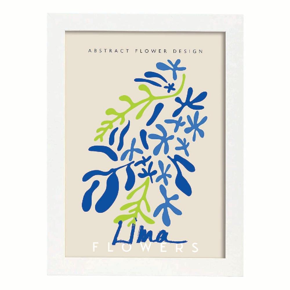 Nacnic Lamina Artistica De Flor Lima Abstracta