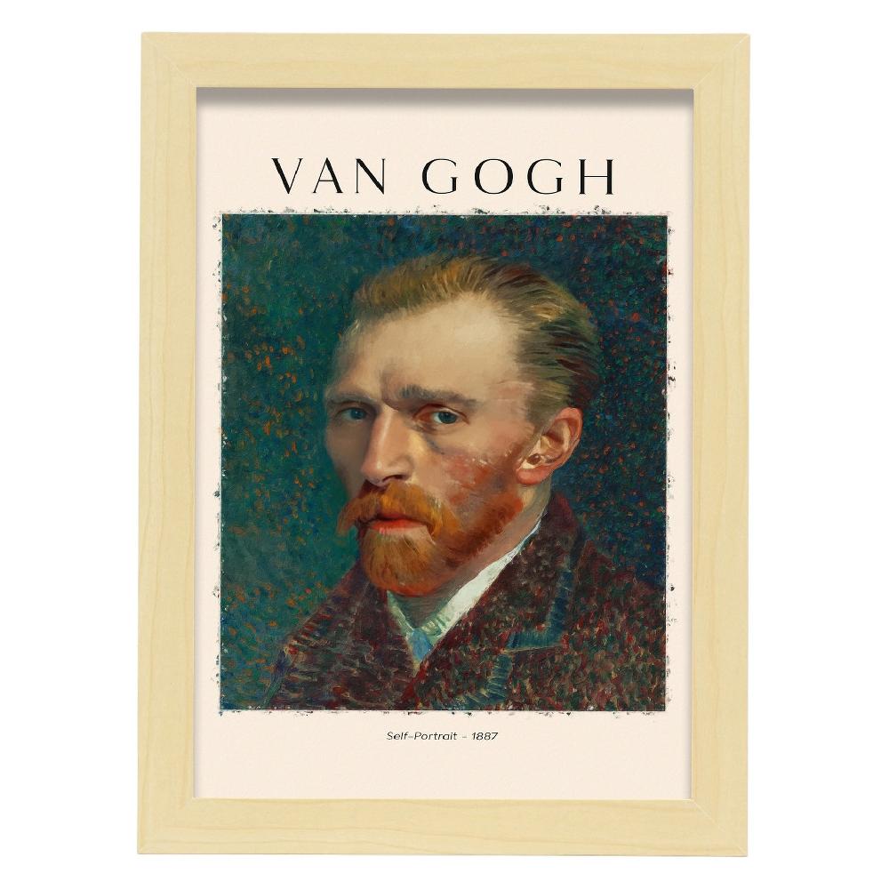 Nacnic Lámina Autorretrato 1887 De Van Gogh