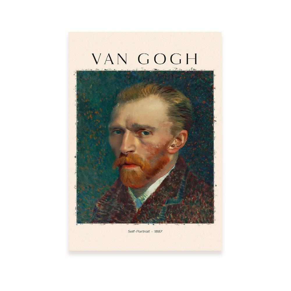 nacnic Lámina Autorretrato 1887 de Van Gogh