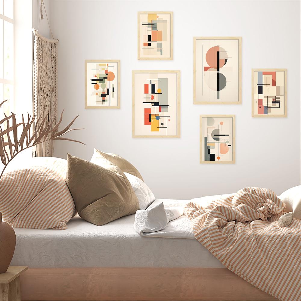 Nacnic Lámina Bauhaus En Colores Pastel