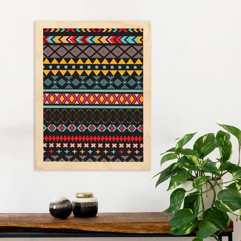 Nacnic Lámina Boho Tribal Con Diseño Estampado