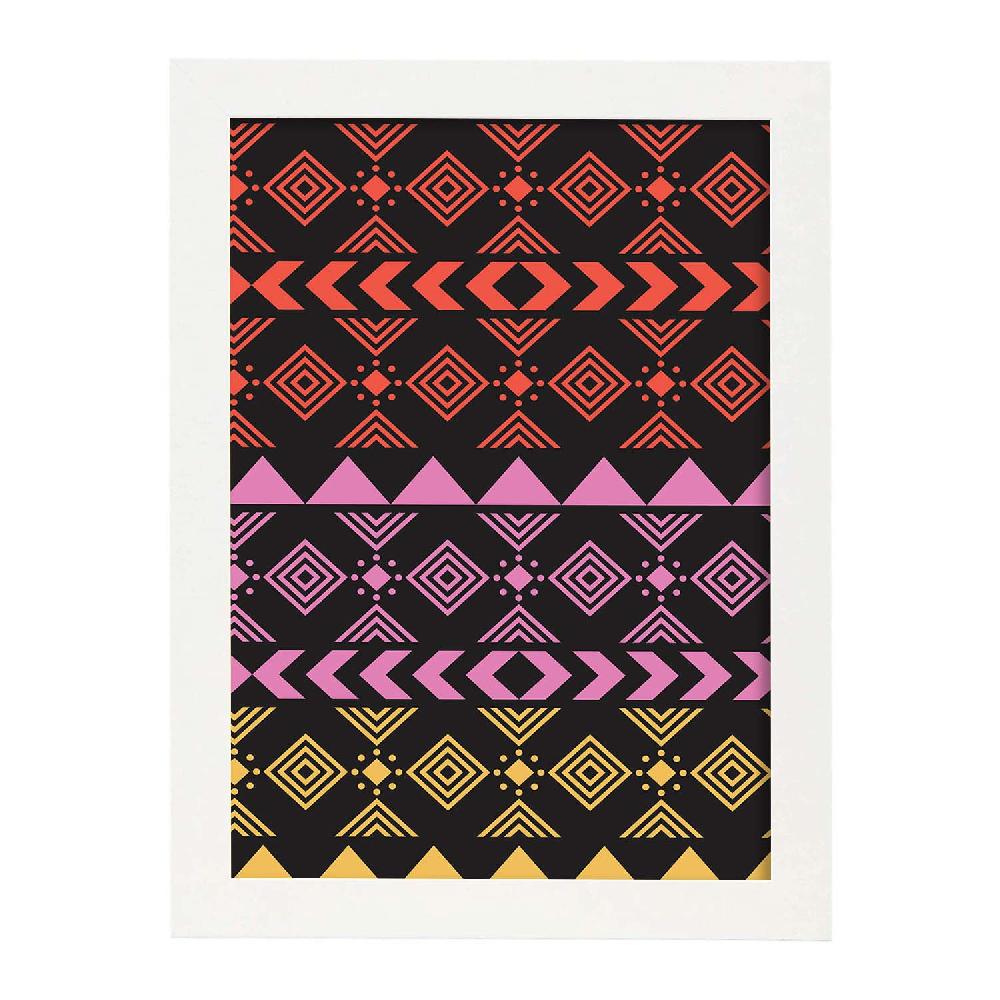 Nacnic Lámina Boho Tribal Lila Estampada
