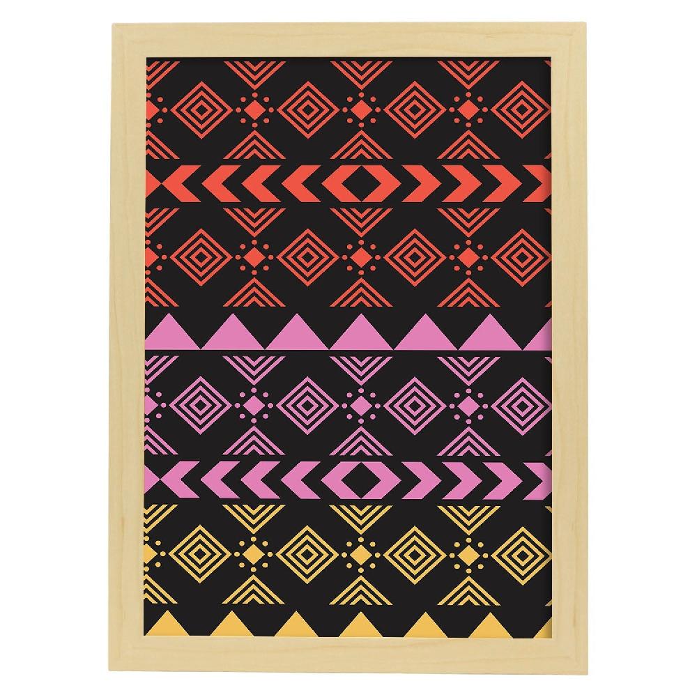 Nacnic Lámina Boho Tribal Lila Estampada