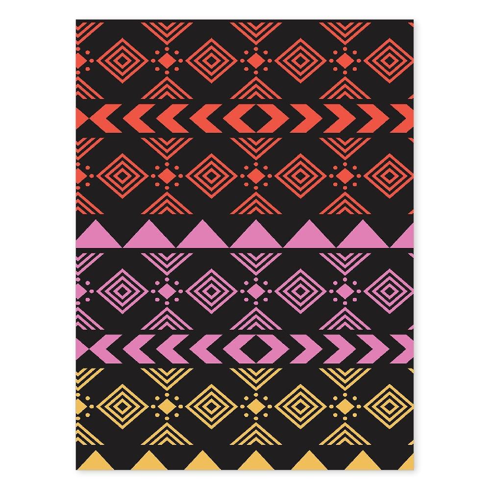 nacnic Lámina Boho Tribal Lila Estampada