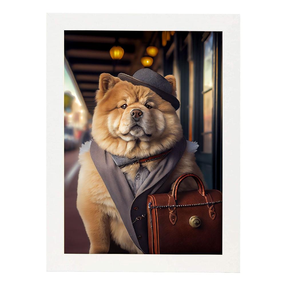 Nacnic Nacnic Lámina Chow Chow Con Estilo En Fotografía A Color