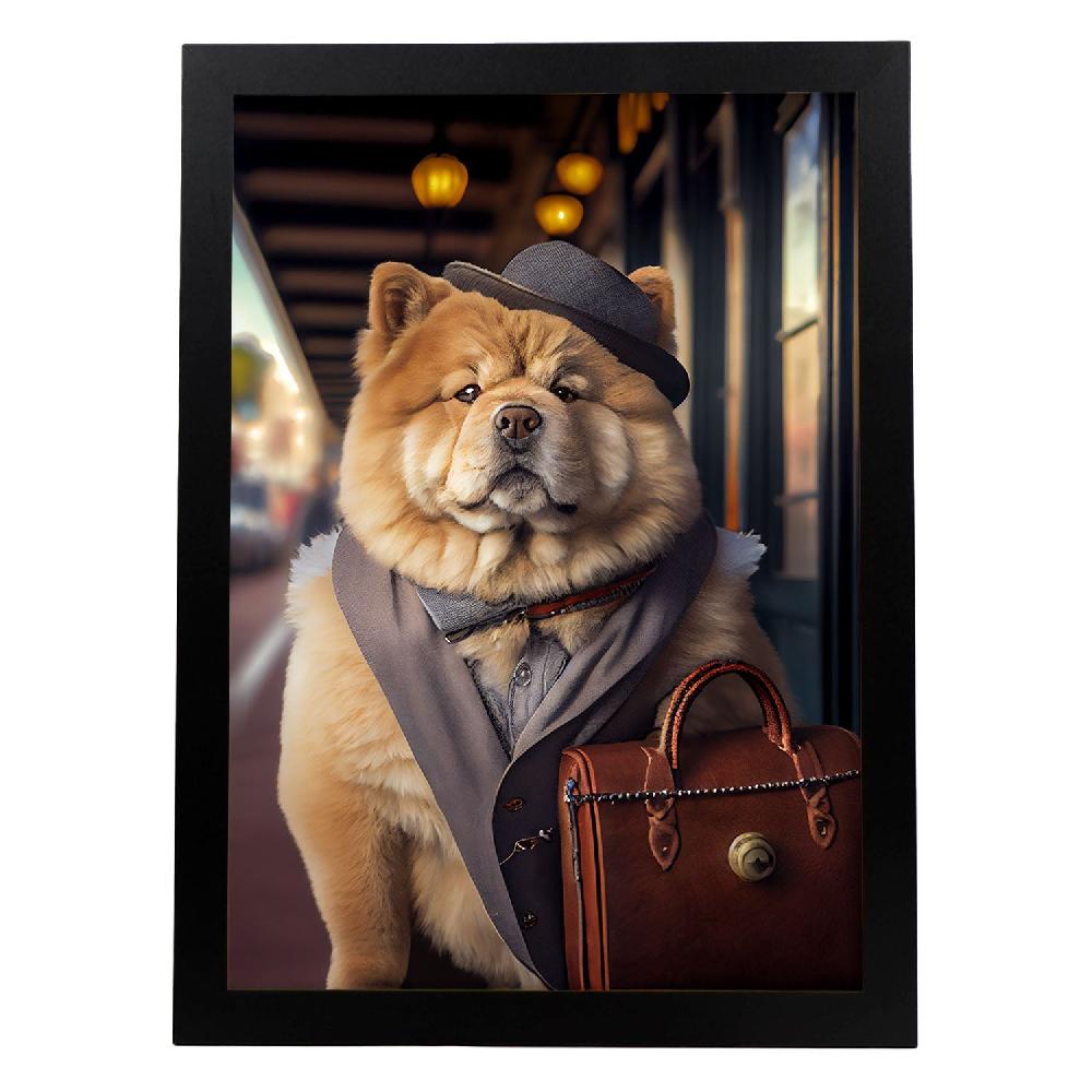 nacnic Nacnic Lámina Chow Chow con Estilo en Fotografía a Color