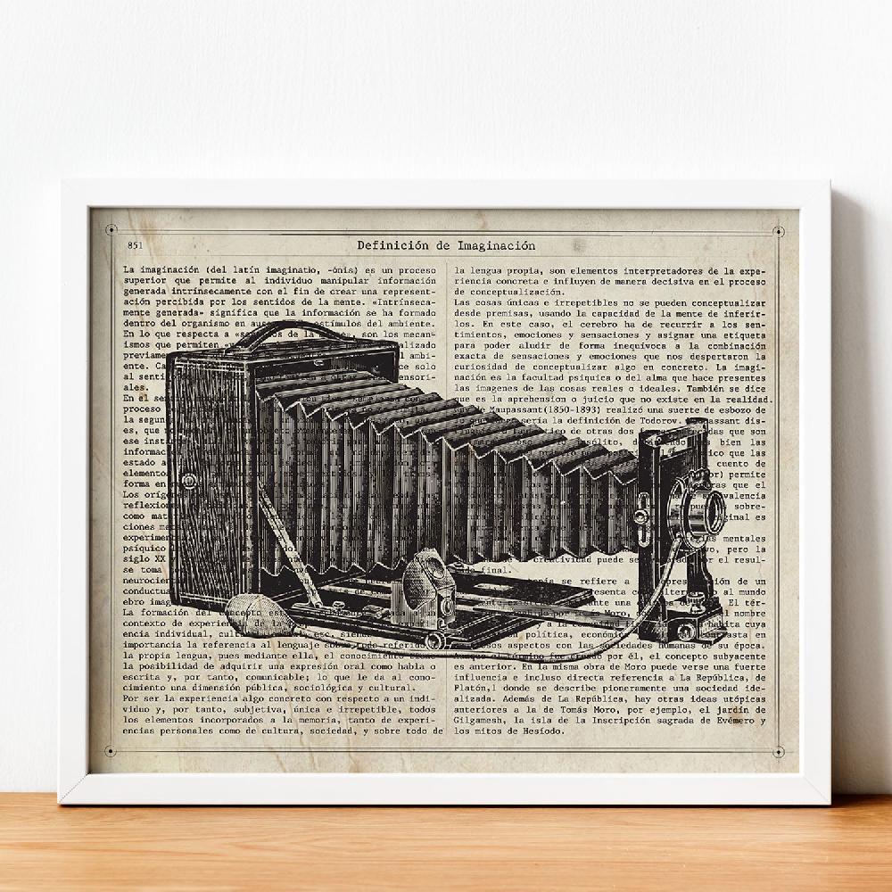 nacnic Lámina Click Vintage de Objetos Antiguos