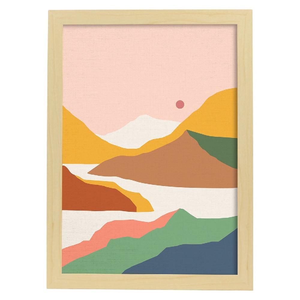 Nacnic Lámina Colorida Cordilleras De Día