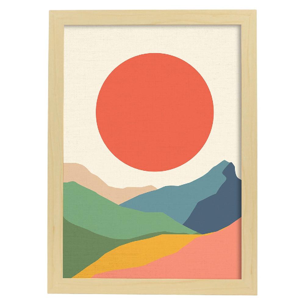 Nacnic Lámina Colorida De Montañas 'Gran Sol'