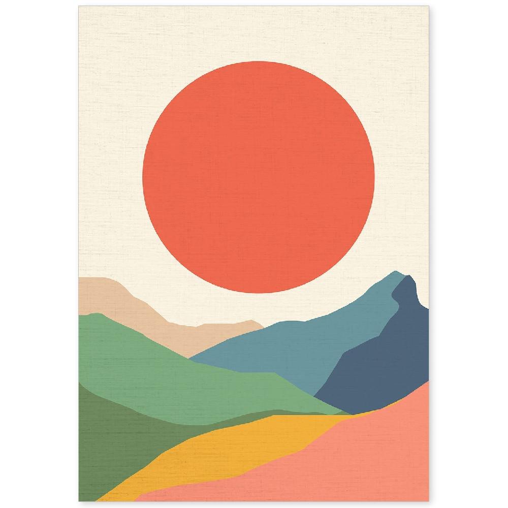 nacnic Lámina Colorida de Montañas 'Gran Sol'