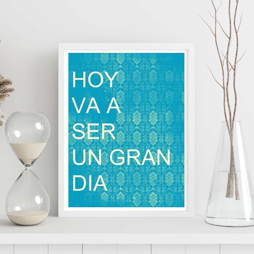 Nacnic Lámina Con Mensaje De Día Feliz