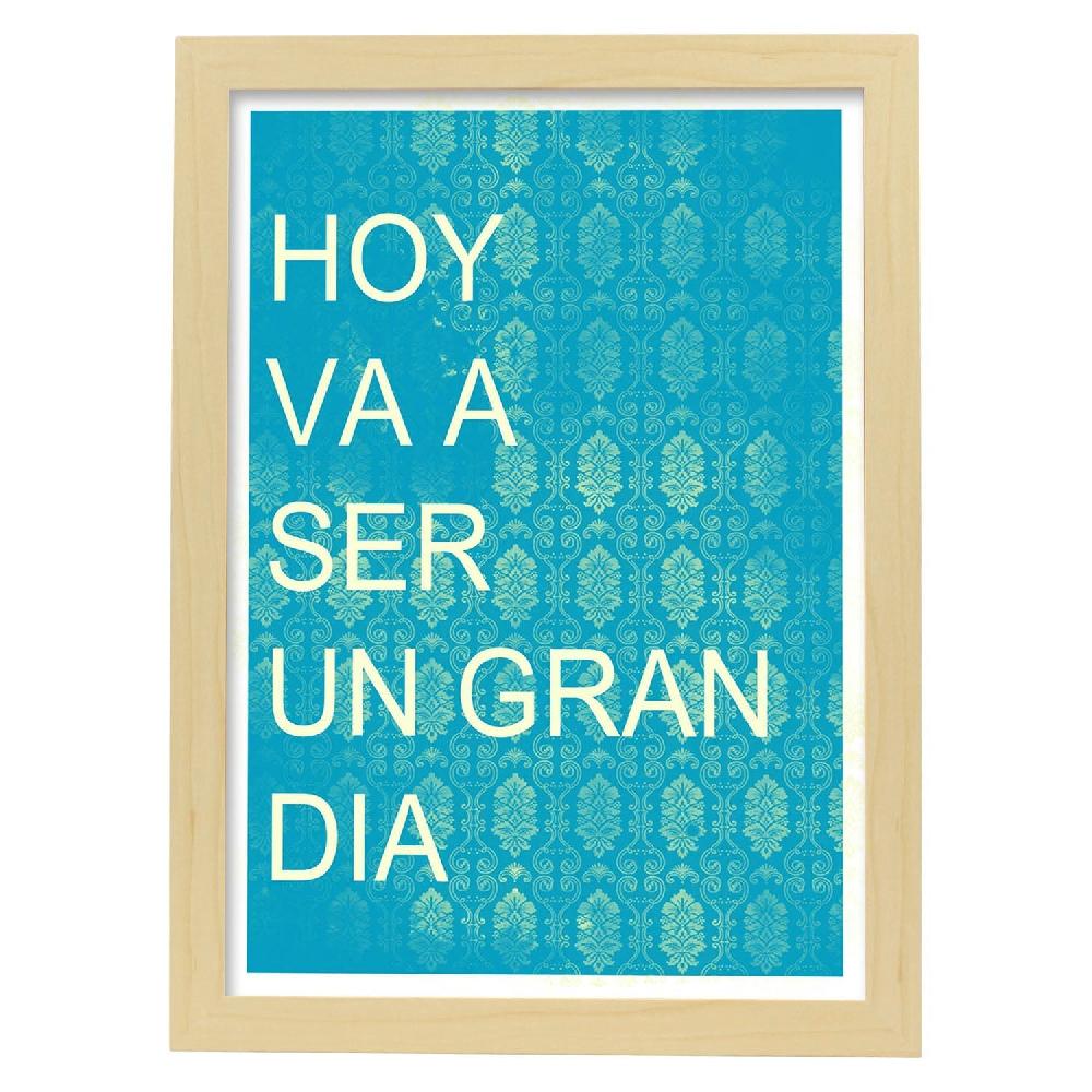 Nacnic Lámina Con Mensaje De Día Feliz