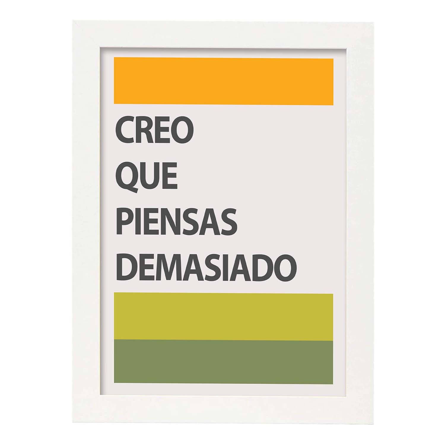 Nacnic Lámina Con Mensaje Feliz