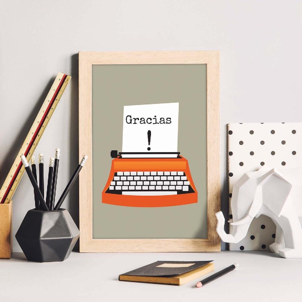 Nacnic Lámina Con Mensaje Feliz