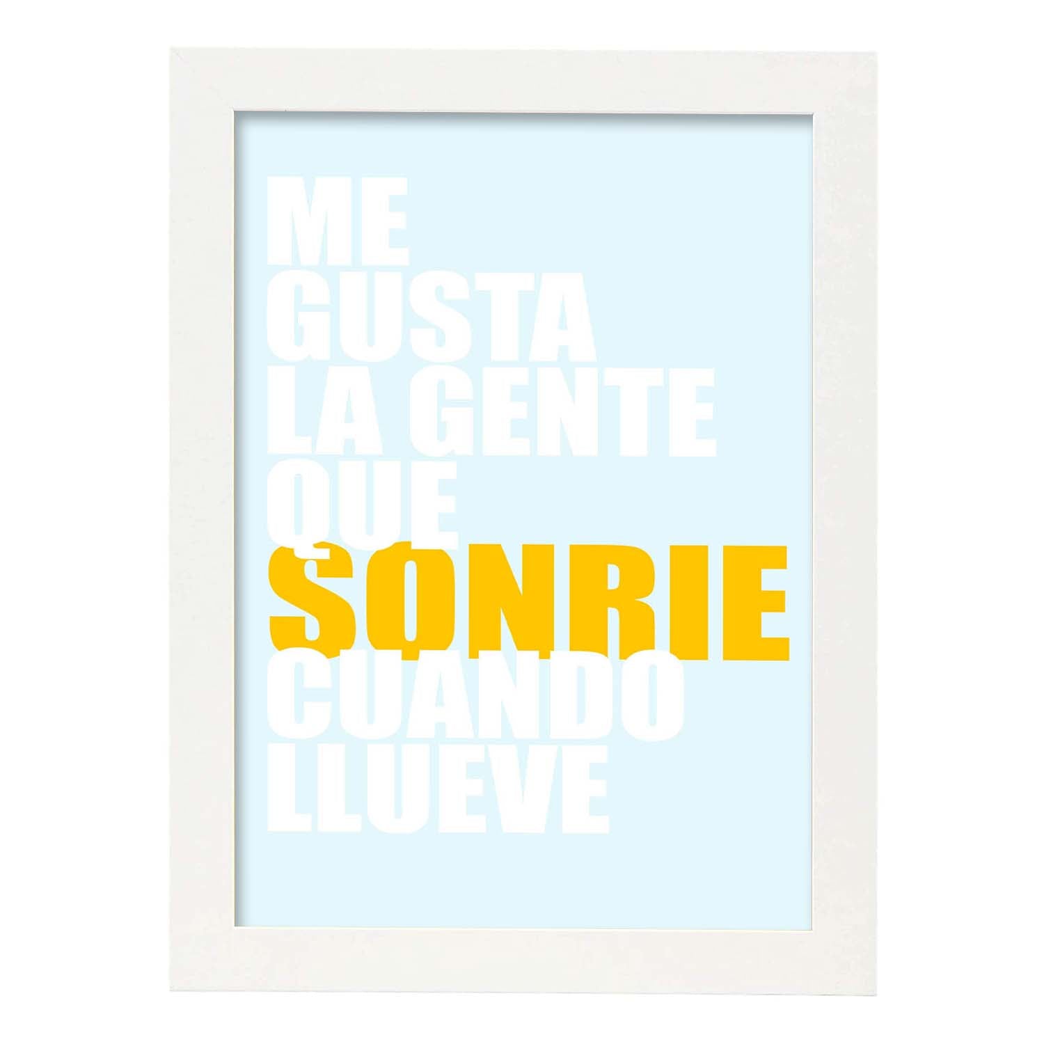 Nacnic Lámina Con Mensaje Feliz