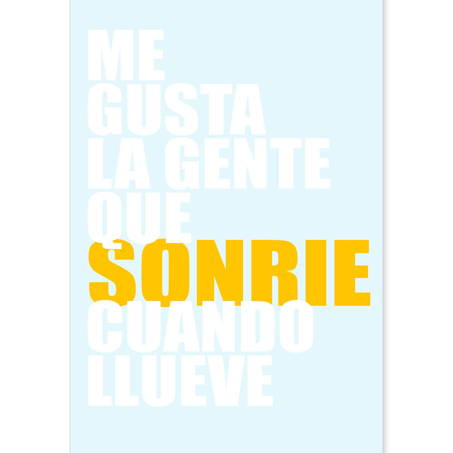 nacnic Lámina con mensaje feliz