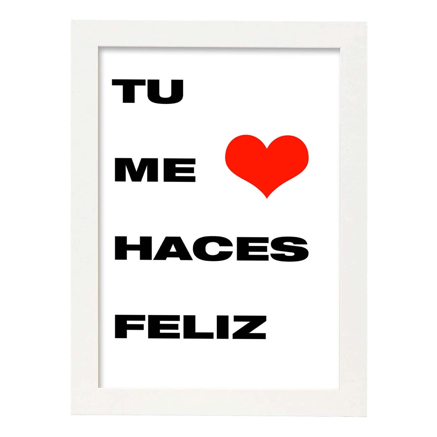 Nacnic Lámina Con Mensaje Feliz
