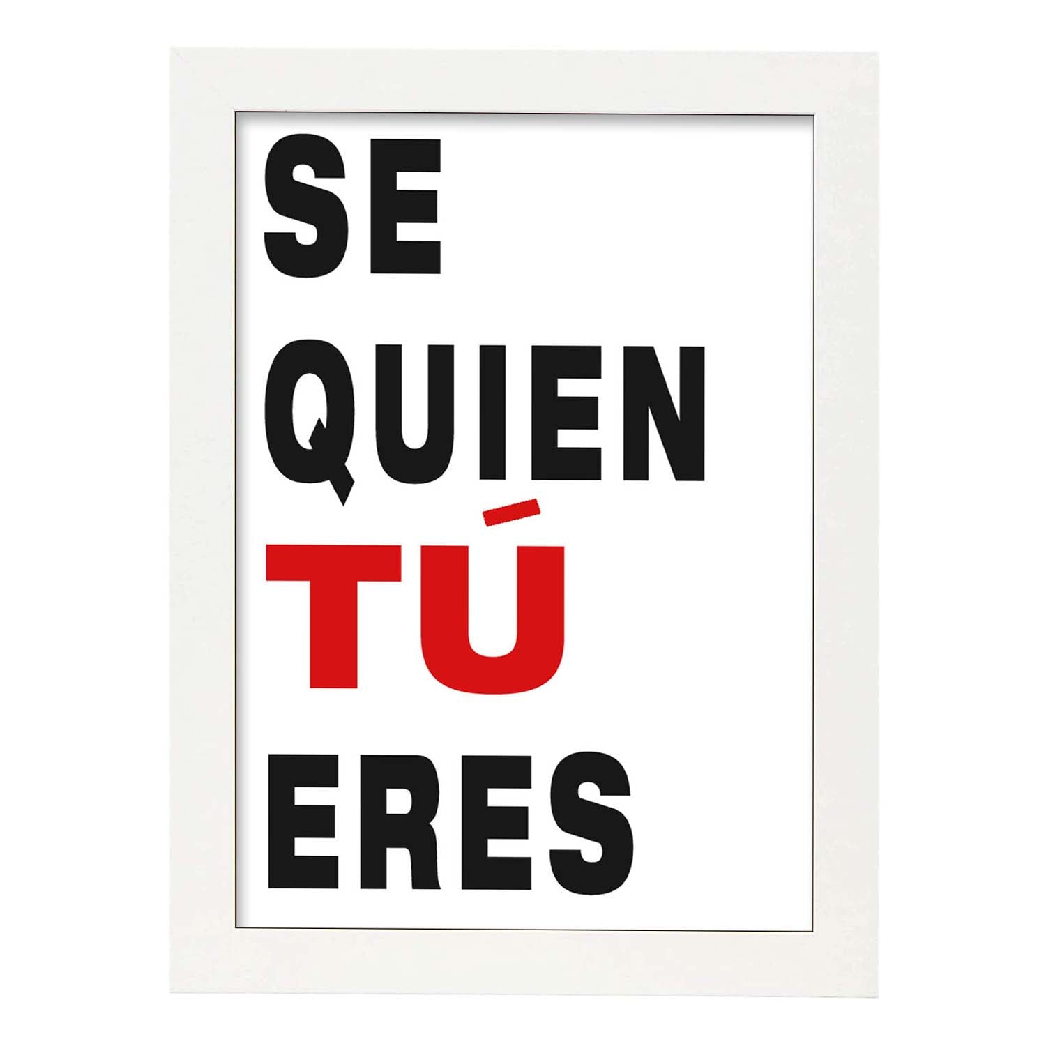 Nacnic Lámina Con Mensaje Feliz: Sé Quien Tú Eres