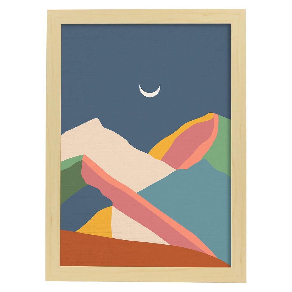 Nacnic Lámina Cordilleras De Noche Colorida