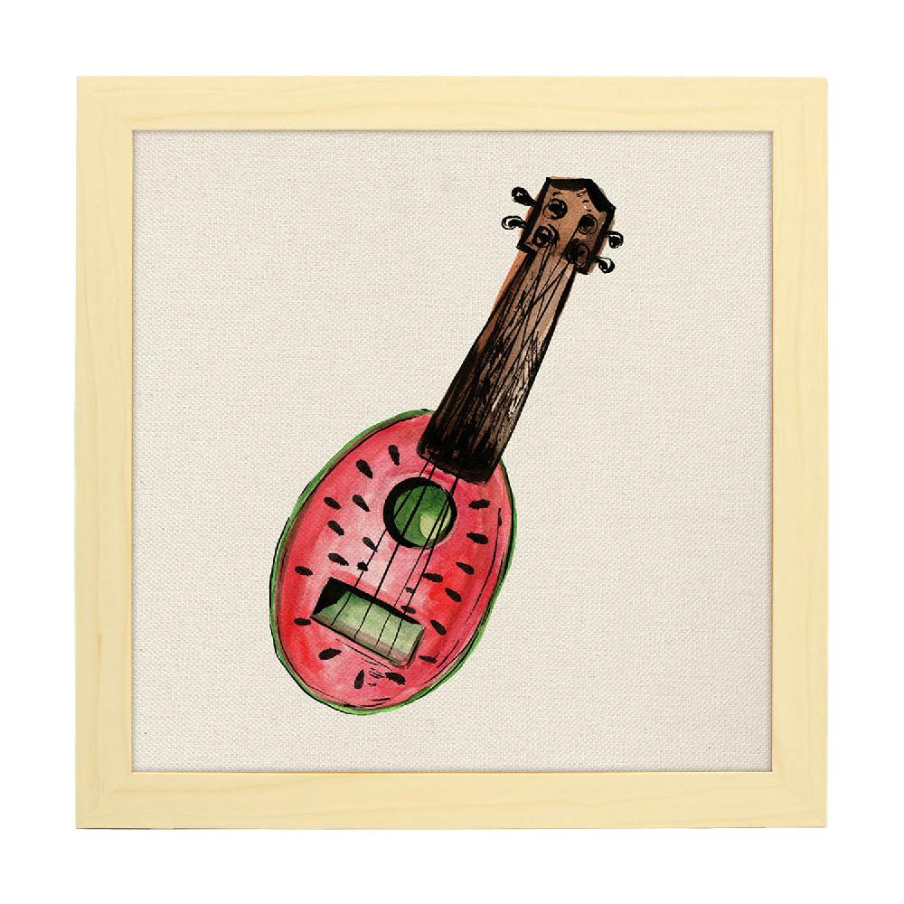 Nacnic Lámina Cuadrada De Guitarra De Fresa