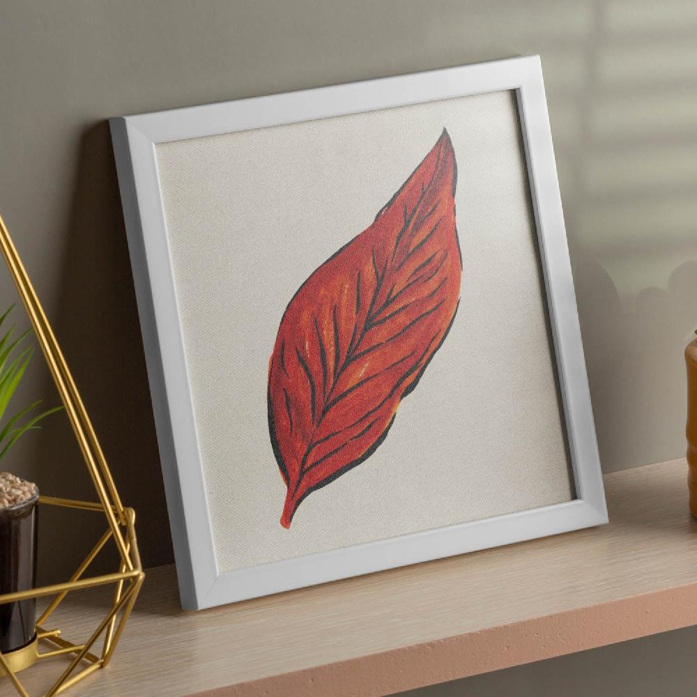 nacnic Lámina cuadrada de Hoja de Otoño ilustrada