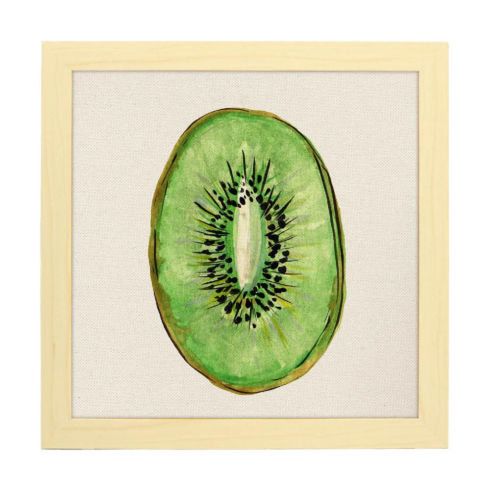 Nacnic Lámina Cuadrada De Kiwi Dulce Ilustrada