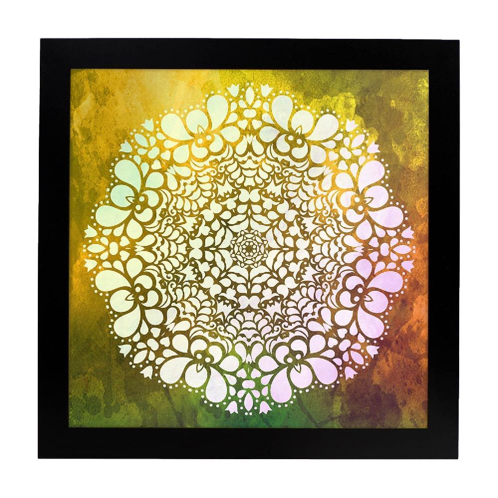 Nacnic Lámina Cuadrada De Mandalas Coloridos