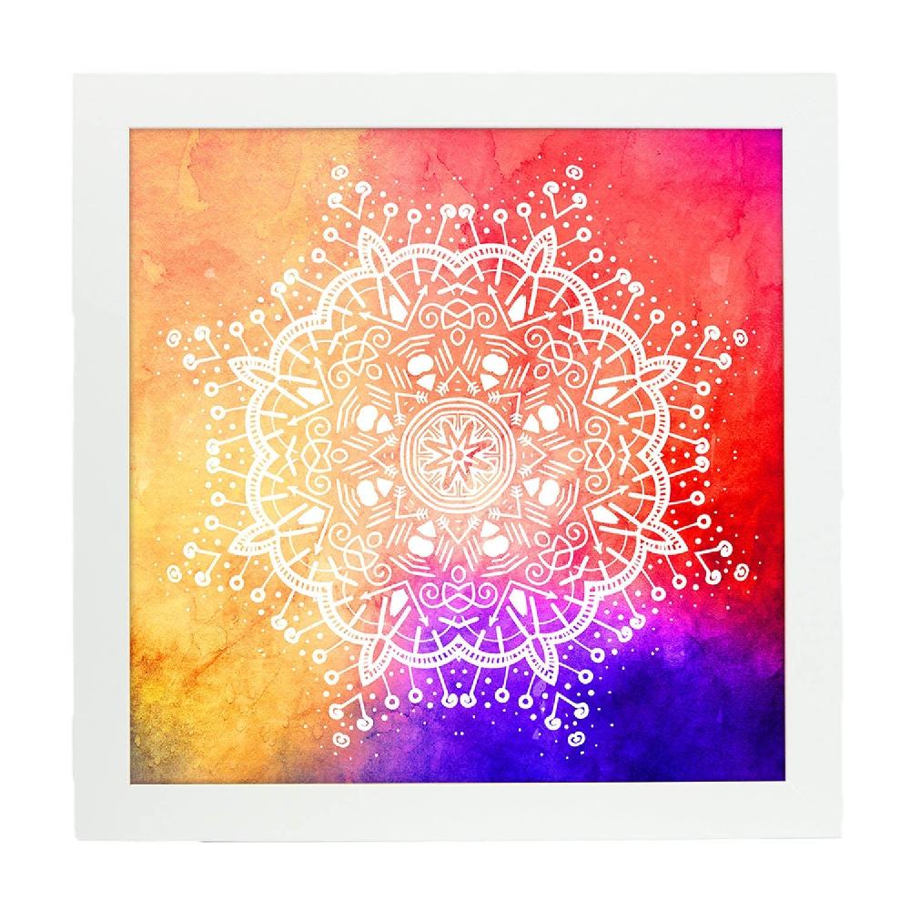 Nacnic Lámina Cuadrada De Mandalas Coloridos