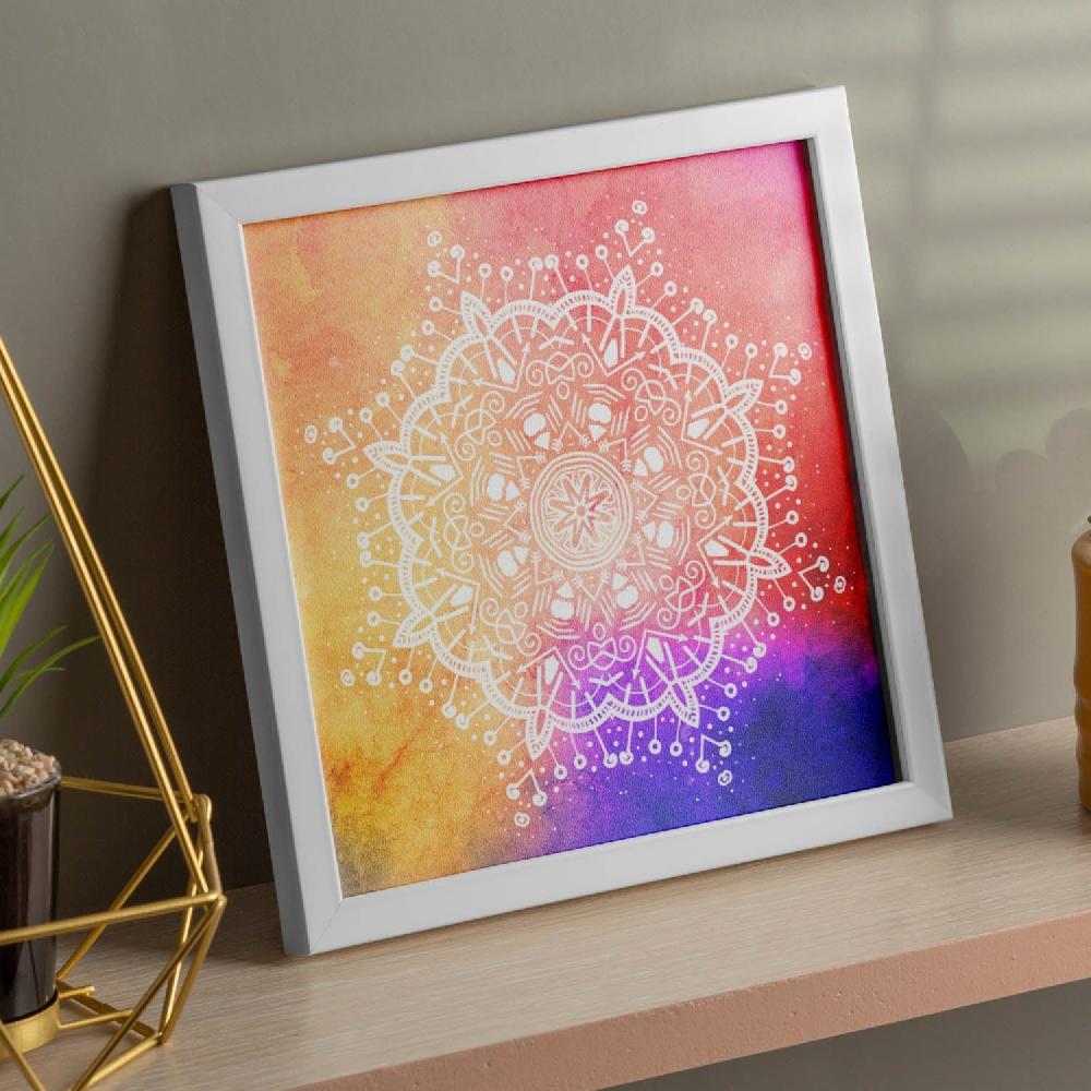 nacnic Lámina cuadrada de Mandalas Coloridos