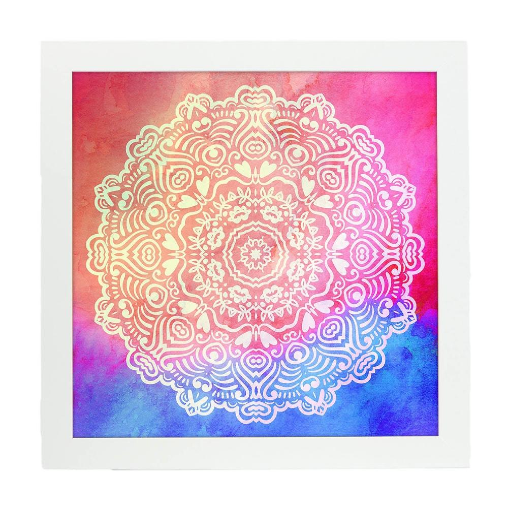 Nacnic Lámina Cuadrada De Mandalas Coloridos