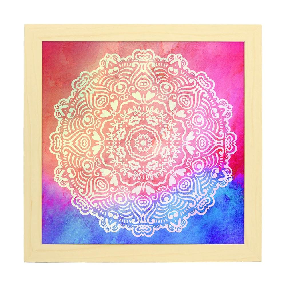Nacnic Lámina Cuadrada De Mandalas Coloridos