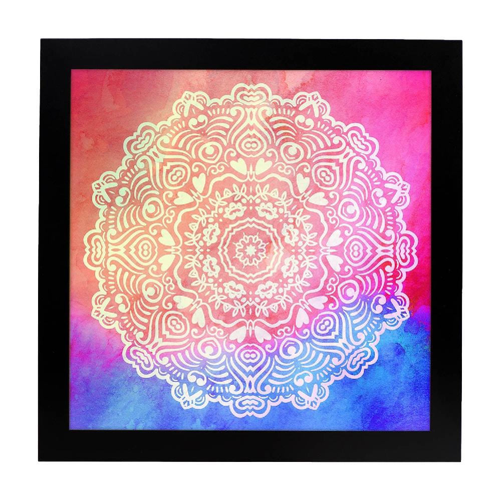 Nacnic Lámina Cuadrada De Mandalas Coloridos