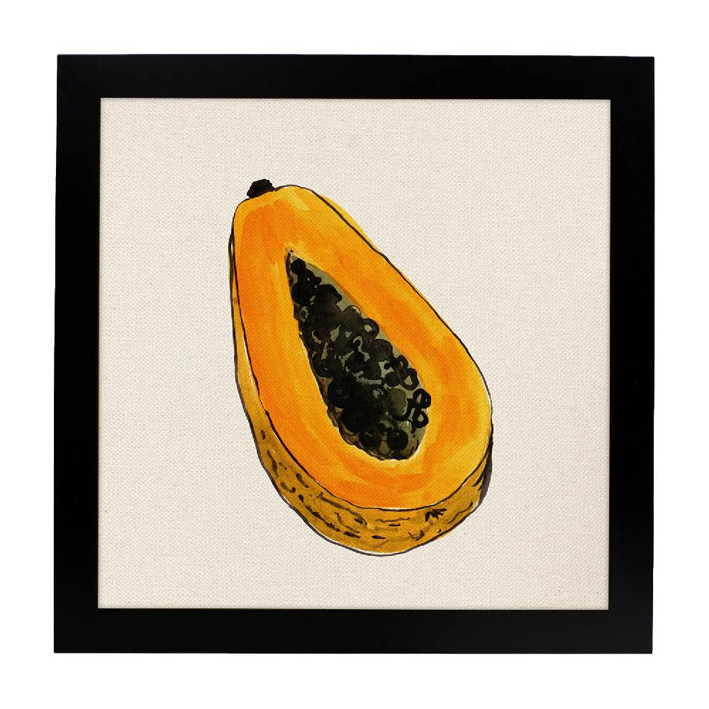 Nacnic Lámina Cuadrada De Papaya Ilustrada