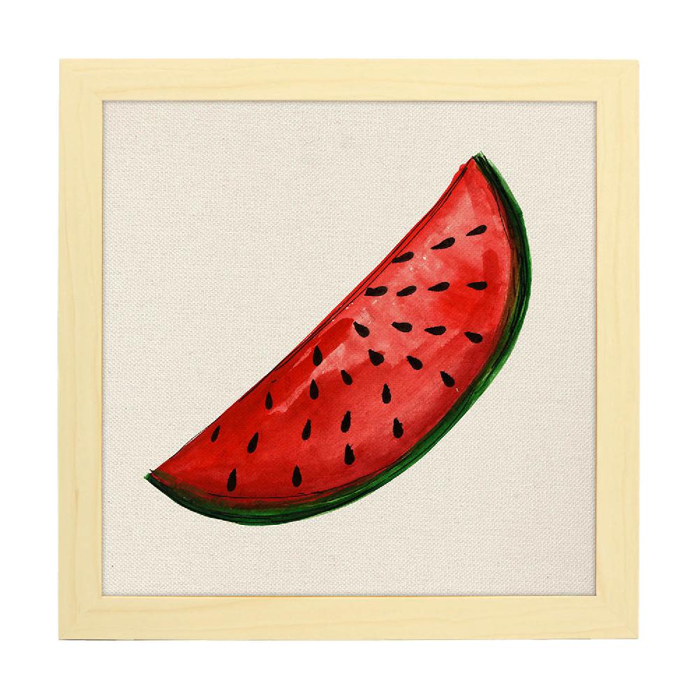 Nacnic Lámina Cuadrada De Sandia Fresca Ilustrada