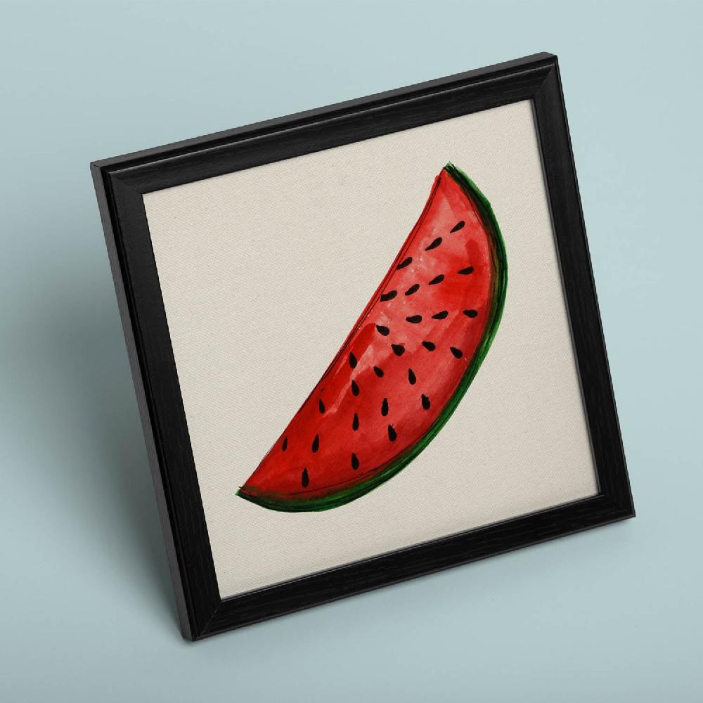 nacnic Lámina Cuadrada de Sandia Fresca Ilustrada