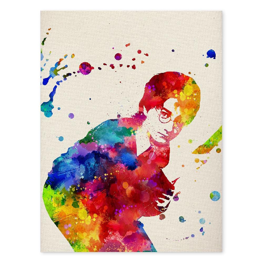 nacnic Lámina de acuarela de Harry Potter
