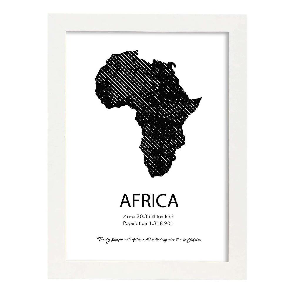 Nacnic Lámina De Africa Del Mundo