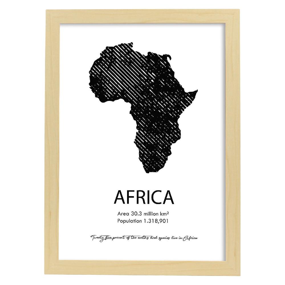 Nacnic Lámina De Africa Del Mundo