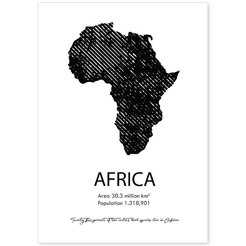 nacnic Lámina de Africa del Mundo