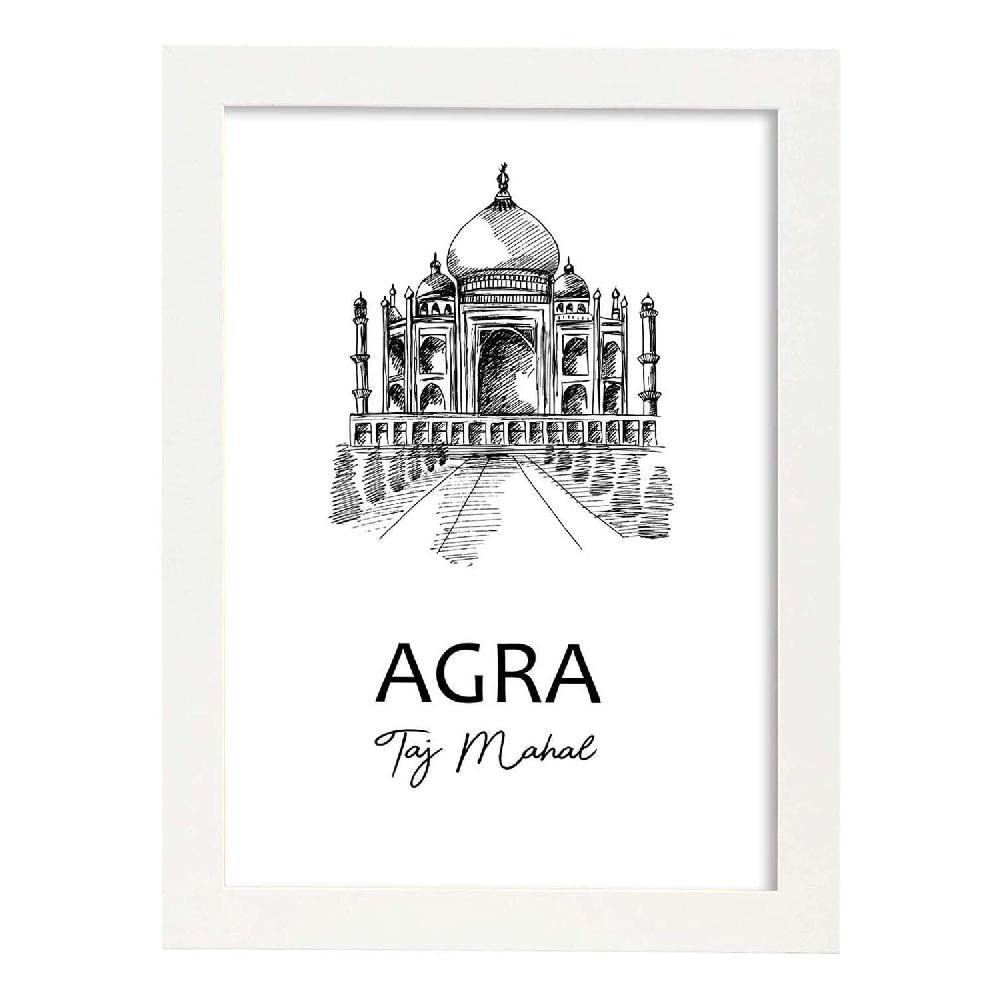 Nacnic Lámina De Agra - Taj Mahal