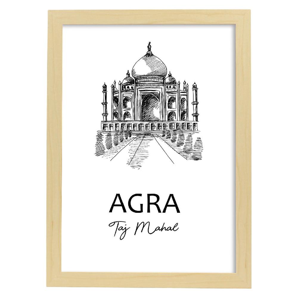 Nacnic Lámina De Agra - Taj Mahal