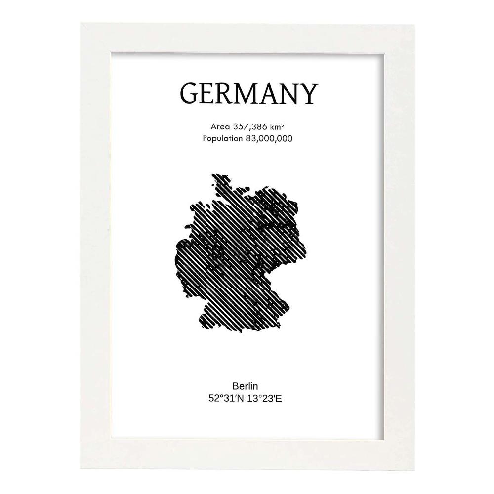 Nacnic Lámina De Alemania Del Mundo