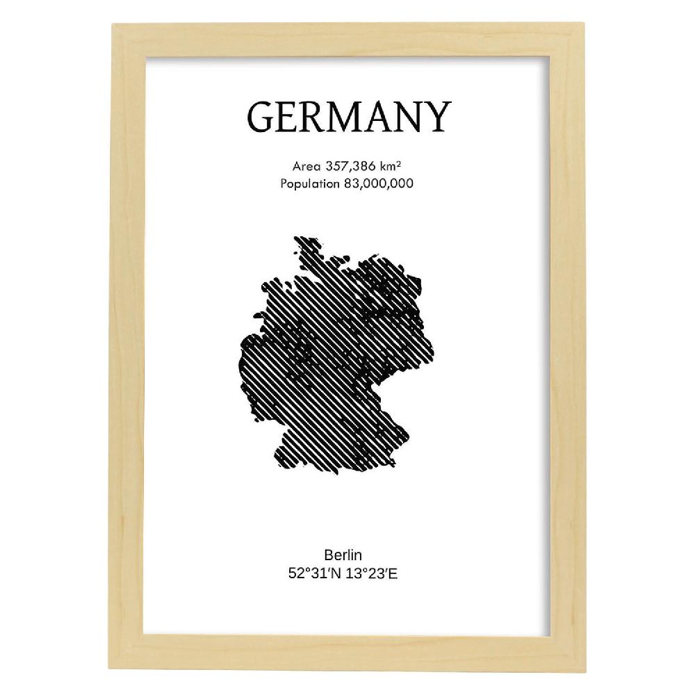 Nacnic Lámina De Alemania Del Mundo