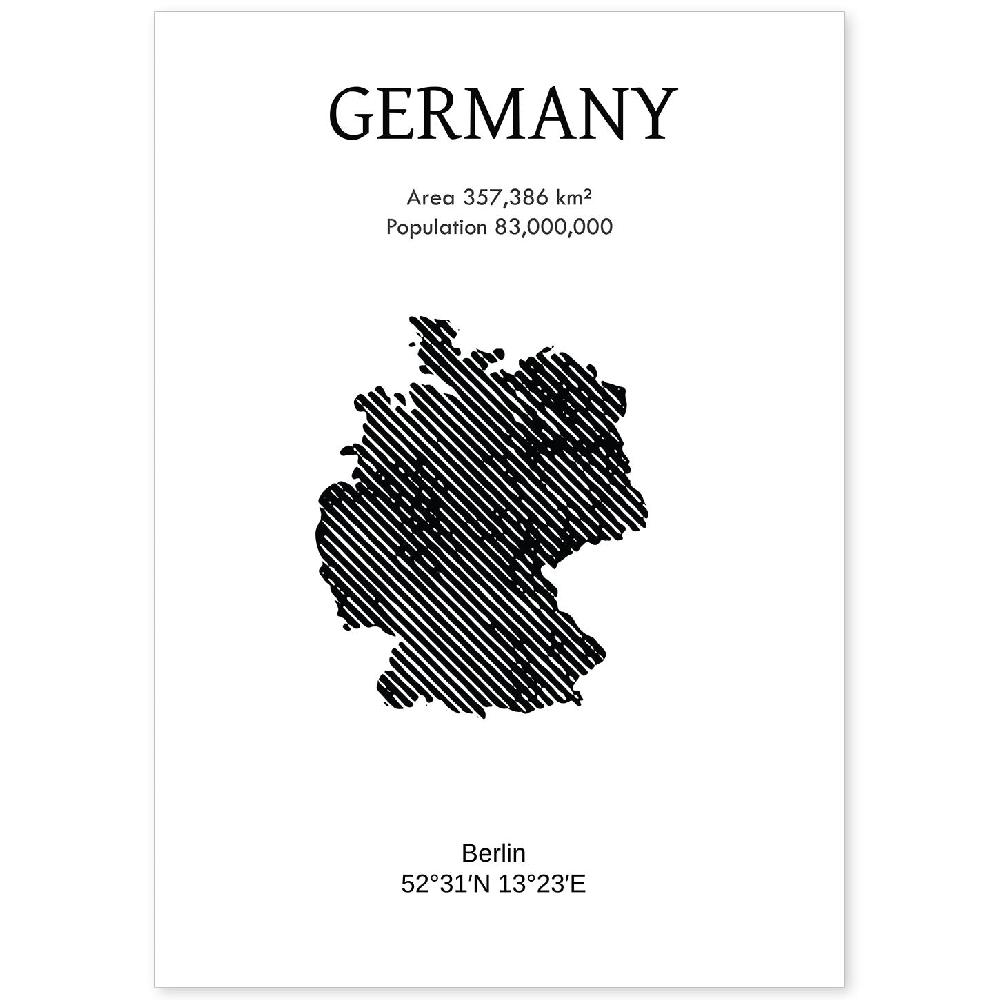 nacnic Lámina de Alemania del Mundo