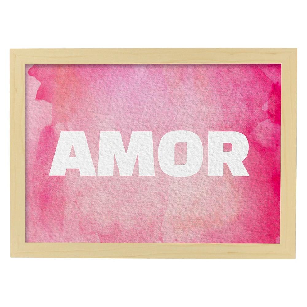 Nacnic Lámina De Amor Colorida Con Acuarela