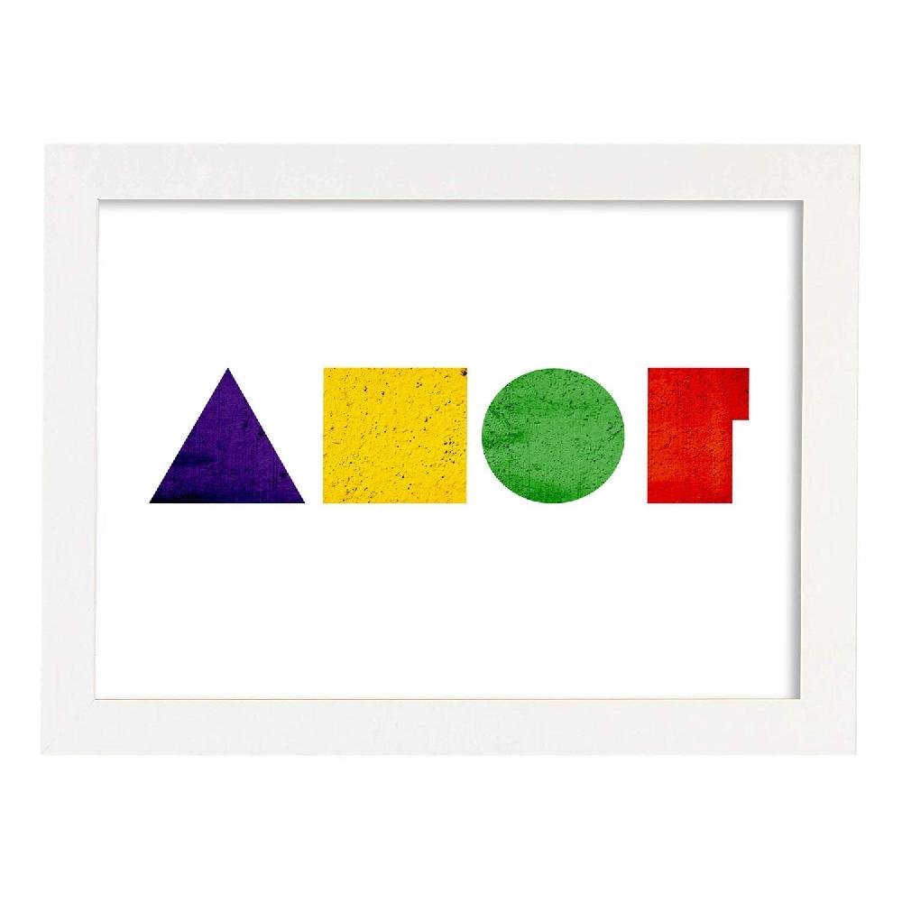 Nacnic Lámina De Amor Con Letras Coloridas