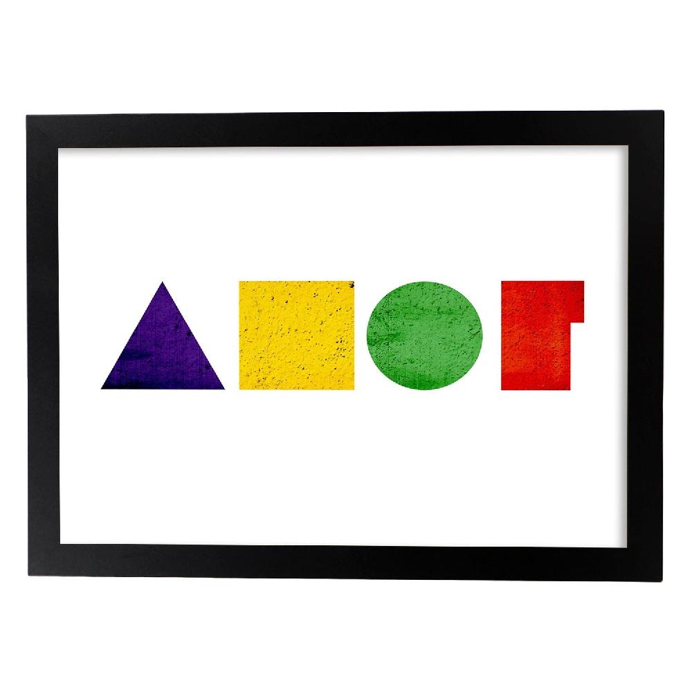 Nacnic Lámina De Amor Con Letras Coloridas